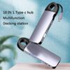 Boost Your MacBook Experience with the Ultimate 10-in-1 USB Hub: USB C to HDMI/VGA/RJ45 Thunderbolt 3 Adapter - Fast Charging, Versatile Connectivity