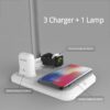 10W LED Lamp Light Table Desk LED Qi Wireless Charger