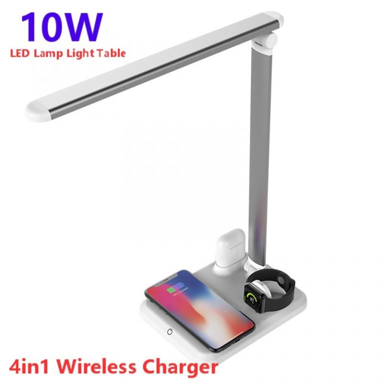 10W LED Lamp Light Table Desk LED Qi Wireless Charger