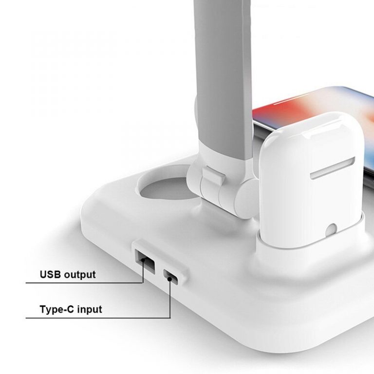 10W LED Lamp Light Table Desk LED Qi Wireless Charger