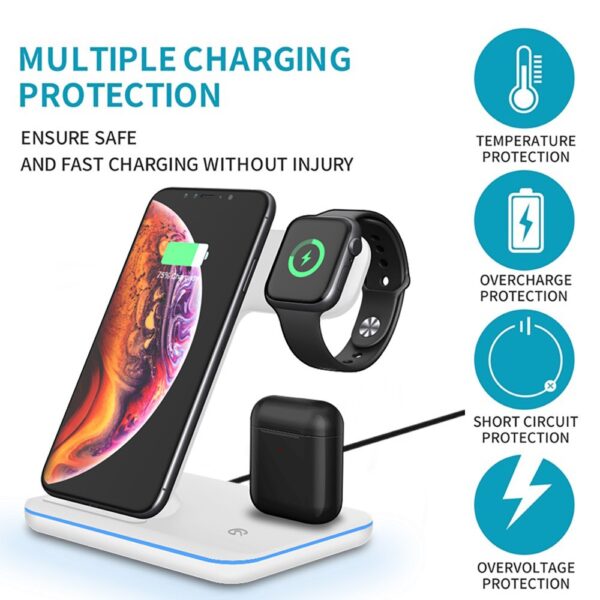15W 3in1 Qi Wireless Charger Stand for iPhone 11 XS XR 15W 3in1 Qi Wireless Charger Stand for iPhone 11 XS XR