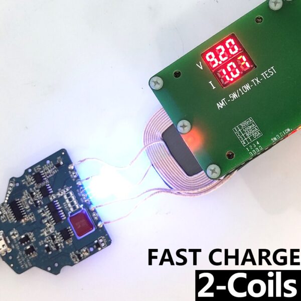 2-Coils Wireless Charging 10W PCBA Circuit Board Micro USB Port π VEEAII 10W Wireless Charger PCBA with Built-In Cooling Fan β DIY Your Way to Seamless Charging
