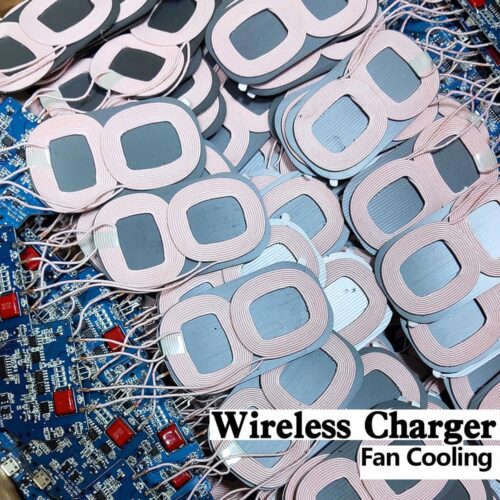 2-Coils Wireless Charging 10W PCBA Circuit Board Micro USB Port