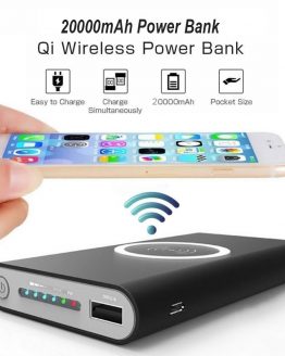 20000mAh Portable External Battery Power Bank Qi Wireless
