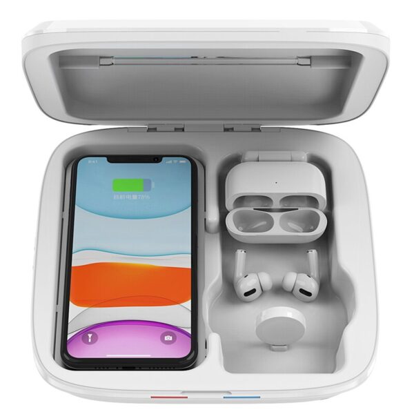 4 in 1 Wireless Charger UV Sterilizer Disinfection Box