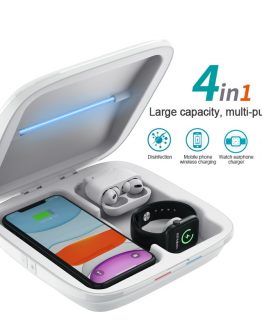 4 in 1 Wireless Charger UV Sterilizer Disinfection Box