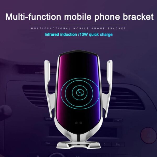 Automatic Clamping 10W Car Wireless Charger For iPhone Xs