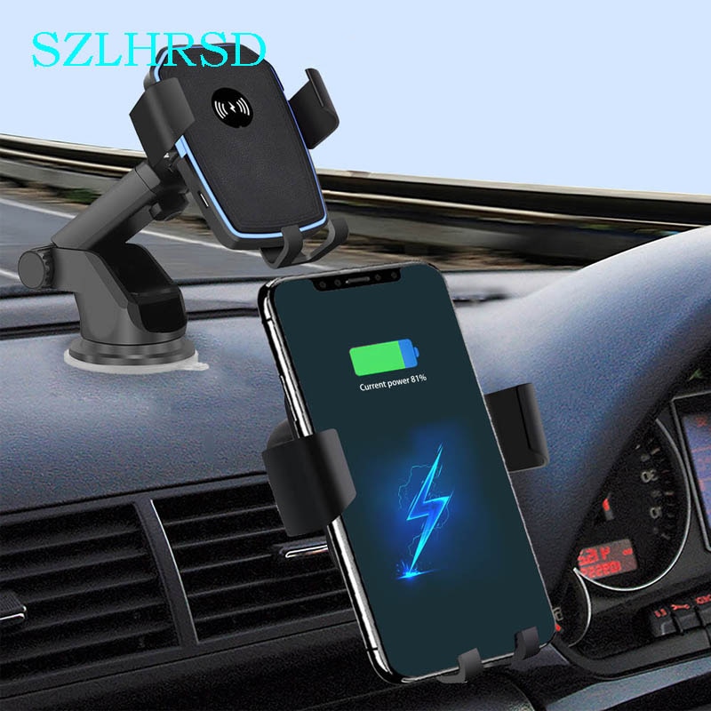 Car Mount Qi Wireless Charger For Samsung Galaxy S20 Ultra S20+