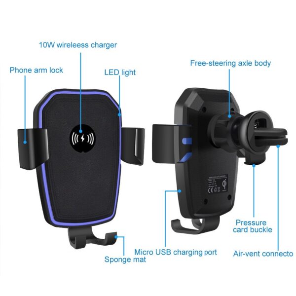 Car Mount Qi Wireless Charger For Samsung Galaxy S20 Ultra S20+ Car Mount Qi Wireless Charger For Samsung Galaxy S20 Ultra S20+