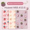 Cute Cartoon Fruit Painted Tablet Case for Huawei M6 10.8-Inch Cover M6 8.4-Inch Smart Stand Flip Case Silicone Protective Coque