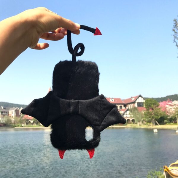 Cute fleece bat devil wing cellphone cases for iphone XS Max Xr