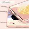 Fruit pineapple pattern Liquid silicone + Tempered Glass Case For Huawei Mate