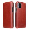 Genuine Leather iPhone 12 11 Pro Max Xs Flip Cover