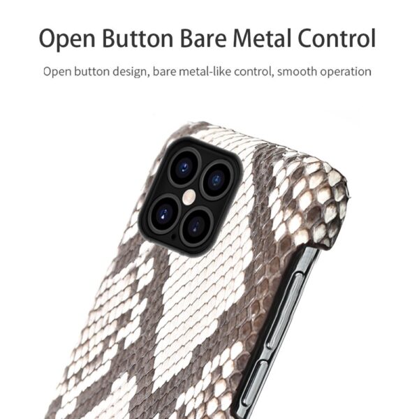 Genuine Python Leather Phone Case For iPhone 12 Pro Max 12 Genuine Python Leather Phone Case For iPhone 12 Pro Max 12