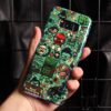 Green Funny doodle cartoon case For samsung galaxy s10