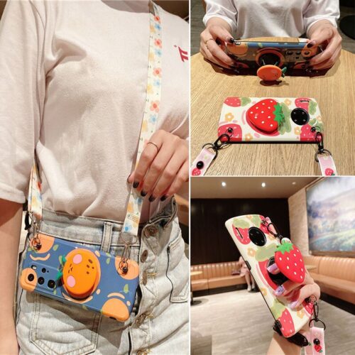 Huawei P40 P30 P20 pro love Orange strawberry Soft