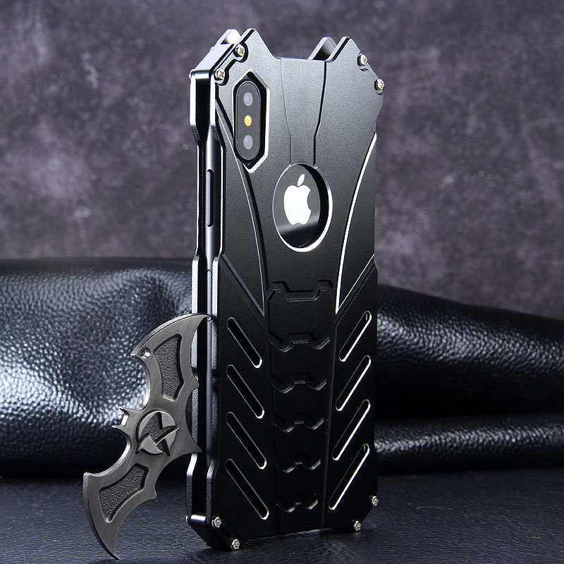 IPhone 11 PRO X XS 12 pro Case Aluminum Metal Batman Armor