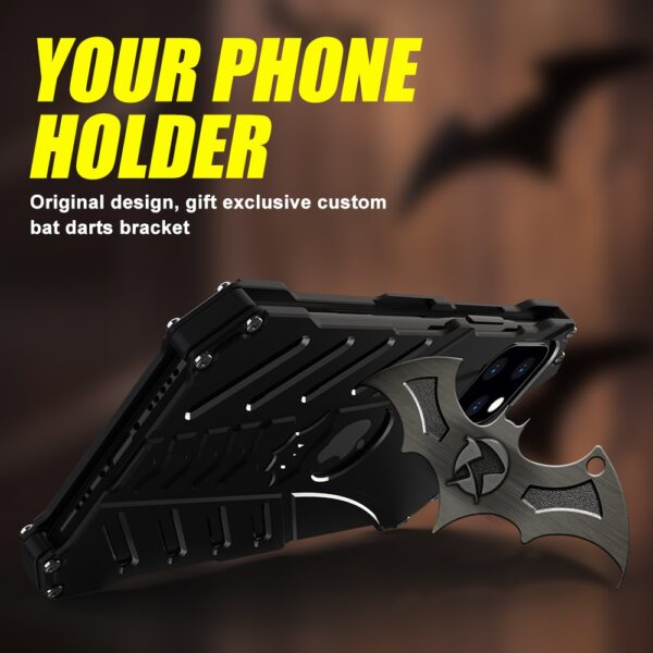 IPhone 11 PRO X XS 12 pro Case Aluminum Metal Batman Armor IPhone 11 PRO X XS 12 pro Case Aluminum Metal Batman Armor