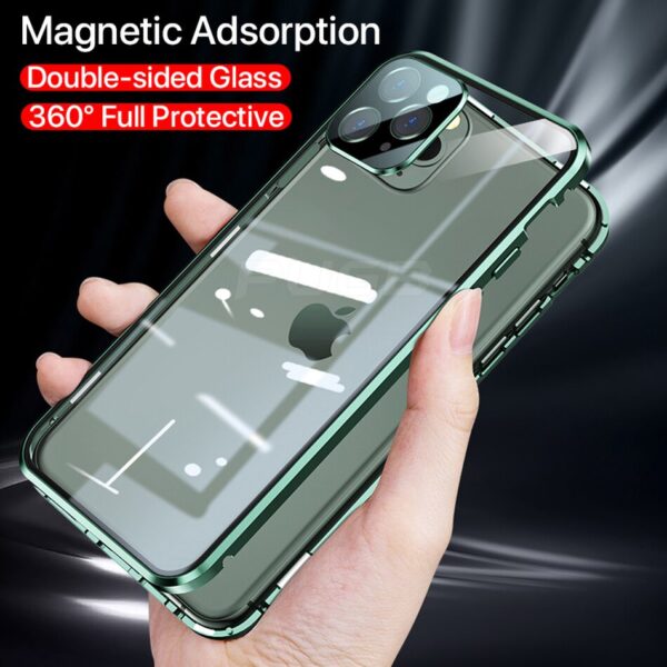Luxury Square Magnetic Adsorption Case for iPhone 11 Pro Max 12 Luxury Square Magnetic Adsorption Case for iPhone 11 Pro Max 12