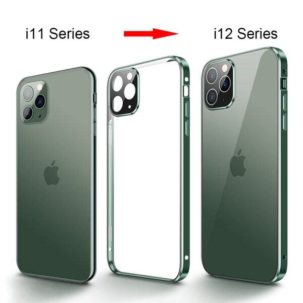 Luxury Square Magnetic Adsorption Case for iPhone 11 Pro Max 12 Luxury Square Magnetic Adsorption Case for iPhone 11 Pro Max 12