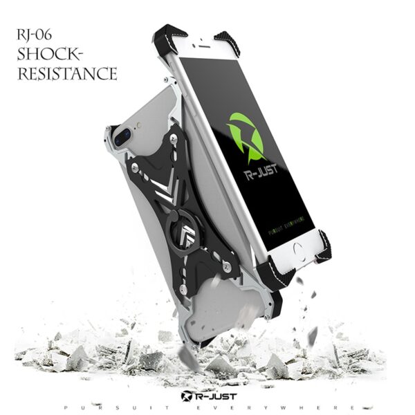 Metal Ring Bumper For iPhone 8 Plus Case Luxury Aluminum Universal Phone Cover