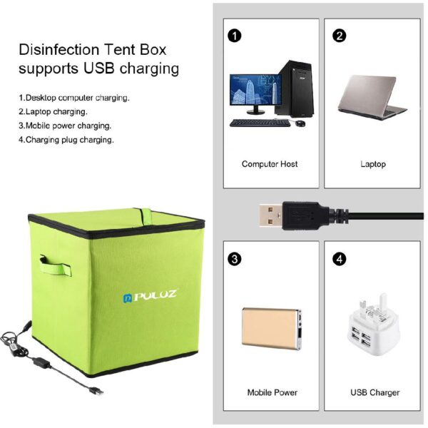 Mobile Phone Sterilizer PULUZ 30cm UV Light Germicidal Sterilizer