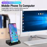 Multi-Port USB Type-C Docking Station Hub with HDMI for Samsung & Huawei Devices – Perfect for Office & Home Use