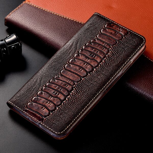 Ostrich Genuine Leather Case For Apple 12 11 Pro iPhone Ostrich Genuine Leather Case For Apple 12 11 Pro iPhone