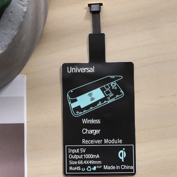 QI Wireless Charger Receiver Module For Micro-USB Universal QI Wireless Charger Receiver Module for Micro-USB Devices – Fast, Easy Wireless Charging