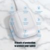 ACCEZZ 2 in 1 Qi Wireless Charger Dock for AirPods & iPhone – Fast Charging Stand with Anti-Slip Design & Lightning Interface