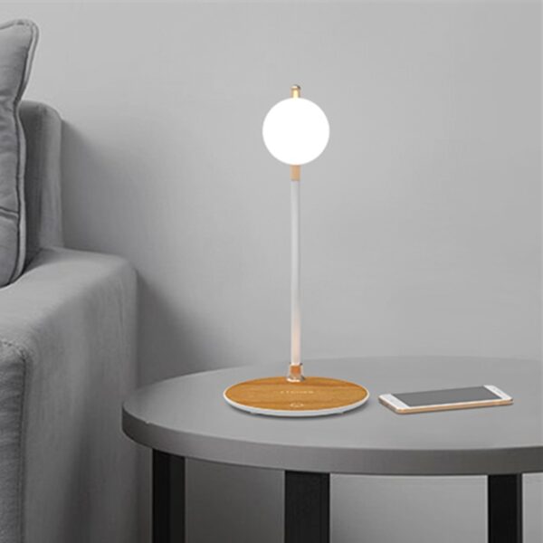 Qi Wireless Charger Stand LED Night Light Desk Lamp Qi Wireless Charger Stand LED Night Light Desk Lamp