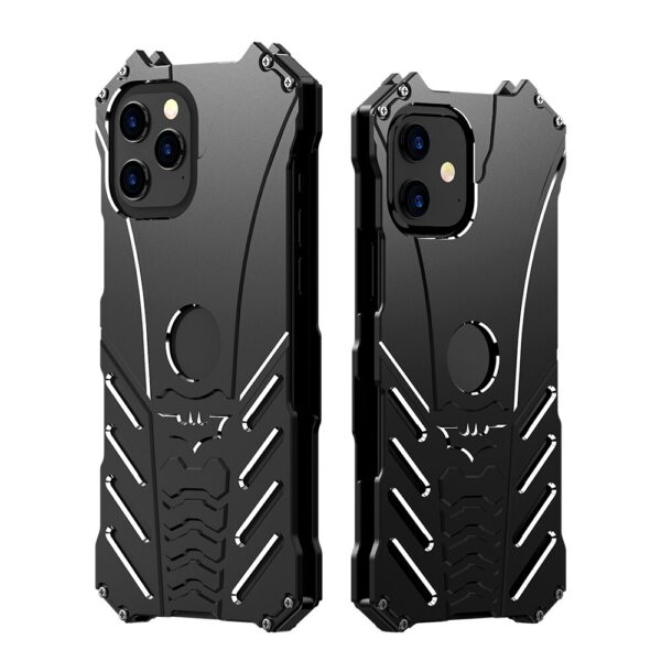 Shockproof Armor Aluminum Case For iPhone 12 Pro Max Bat Logo Armor Aluminum Case - Protect Your iPhone in Style
