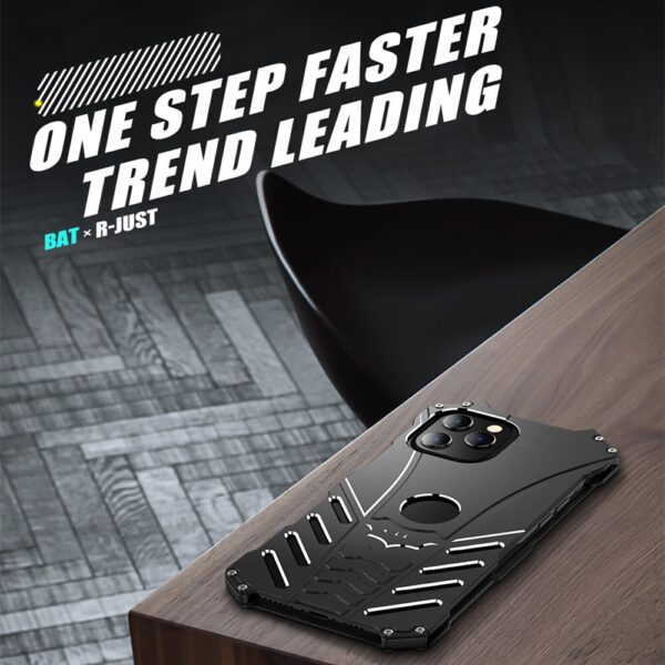 Shockproof Armor Aluminum Case For iPhone 12 Pro Max Bat Logo Armor Aluminum Case - Protect Your iPhone in Style
