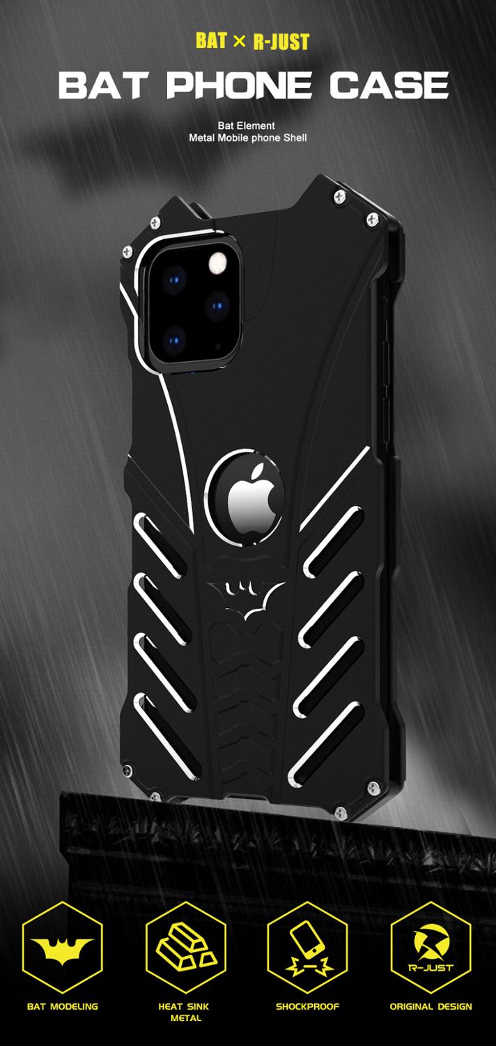 Shockproof Armor Case For iPhone 12 Case Hard Metal Back Cover