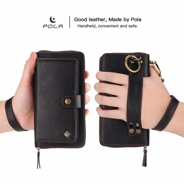 Slot Wallet Leather Case For iPhone X XR XS Max Case Zipper Slot Wallet Leather Case For iPhone X XR XS Max Case Zipper