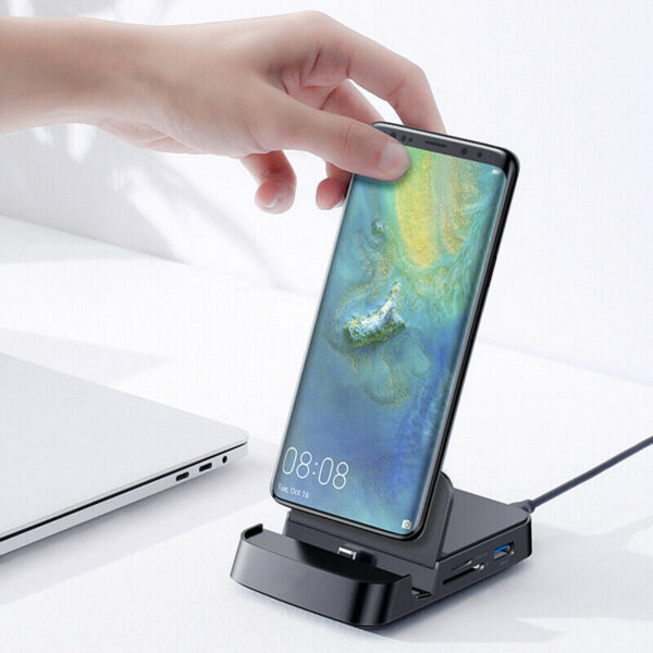 USB Type C to HUB HDMI USB SD/TF Docking Station Charging Power Adapter Transform Your PC and Phone Experience with Baseus USB Type C Hub: HDMI, USB, SD/TF Docking Station – Boost Productivity and Connectivity