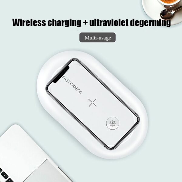 UV Sterilizer Mobile phone sterilization box Wireless Charging Wireless Charging & UV Sterilizer Box – Clean & Charge Your Phone at the Same Time!