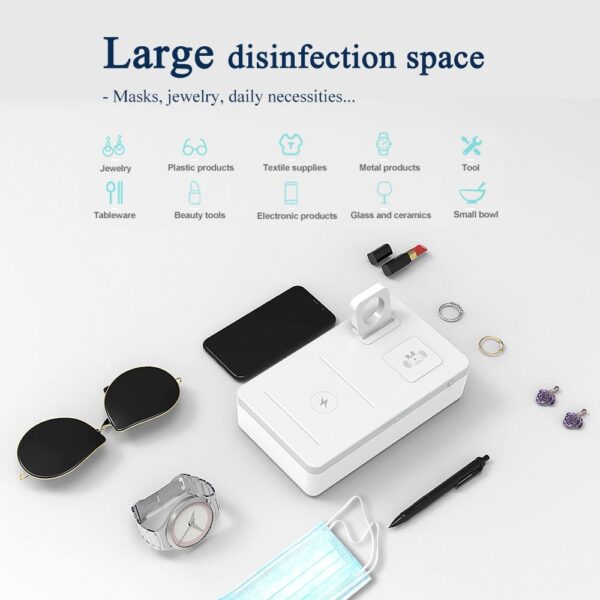 UV phone steriliser 3 in 1 wireless charger