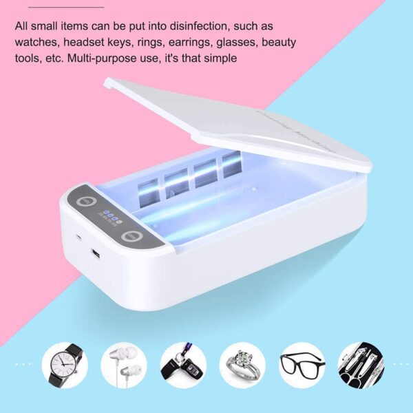 UV sterilizer mobile phone sterilization box USB charging 99% Disinfection Experience Germ-Free Living with the UV Sterilizer Mobile Phone Box: Small, Powerful, and USB Charged for 99% Disinfection