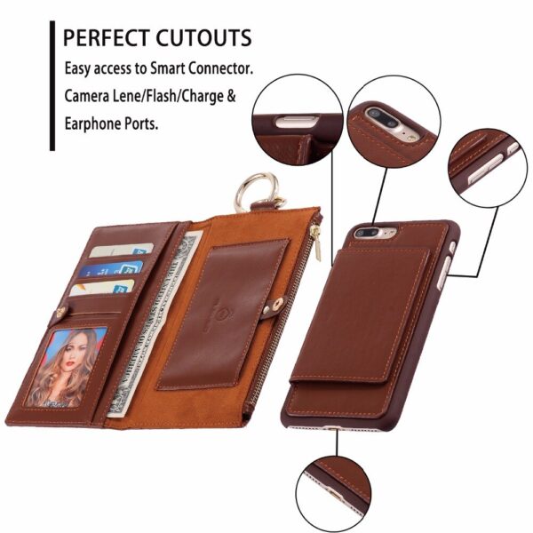 Vintage Leather Case for iPhone X 2 in 1 Wallet Vintage Leather Case for iPhone X 2 in 1 Wallet