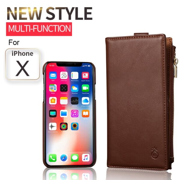 Vintage Leather Case for iPhone X 2 in 1 Wallet Vintage Leather Case for iPhone X 2 in 1 Wallet