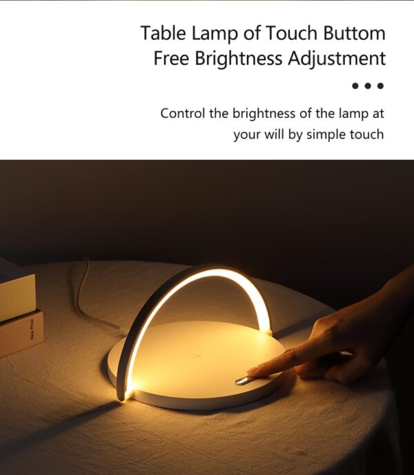 Wireless Charger 10W Table Lamp Phone Qi Charging For iphone 11