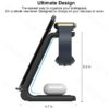 Wireless Charger 3 In 1 Fast Charge For Iphone SE/11/XR/8Plus