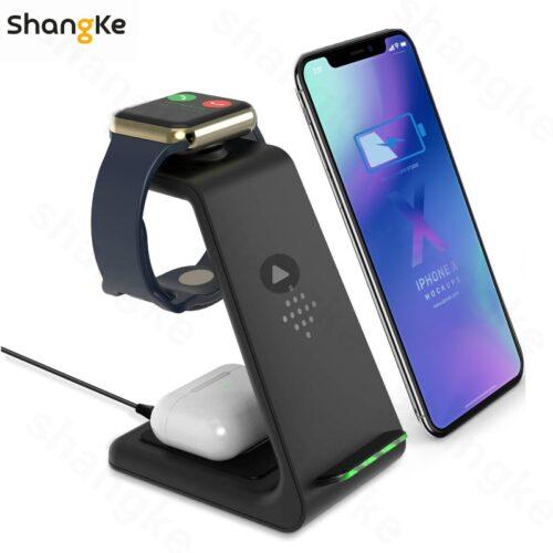 Wireless Charger 3 In 1 Fast Charge For Iphone SE/11/XR/8Plus