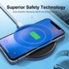 Sleek SZLHRSD Wireless Charger Receiver with 10W fast charging, LED indicator, and ultra-thin design, compatible with Xiaomi Redmi Note 7