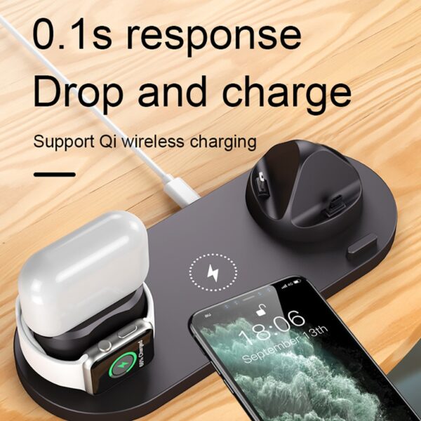 Wireless Charger Station For Apple Watch iPhone Airpods Pro 6