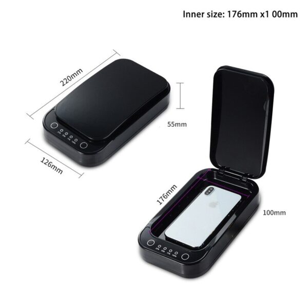 Wireless Charging UV Disinfection Box Sanitizer For iPhone/Samsung