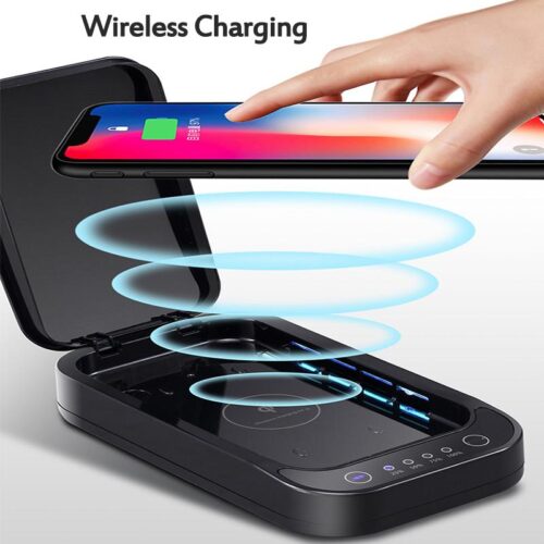 Wireless Charging UV Disinfection Box Sanitizer For iPhone/Samsung