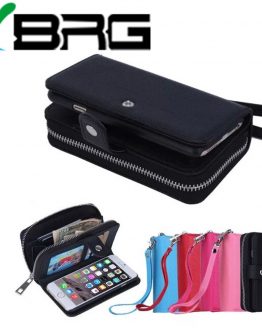 iPhone 11 pro max Luxury Zipper Wallet Leather Case For iPhone 12