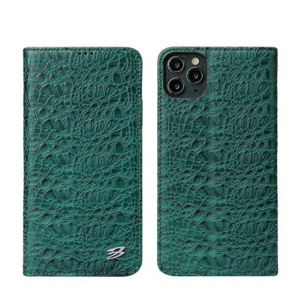 iPhone 12 11 Pro Max Xs Max XR X 8 7 6s Plus SE Leather Top Quality Crocodile Flip